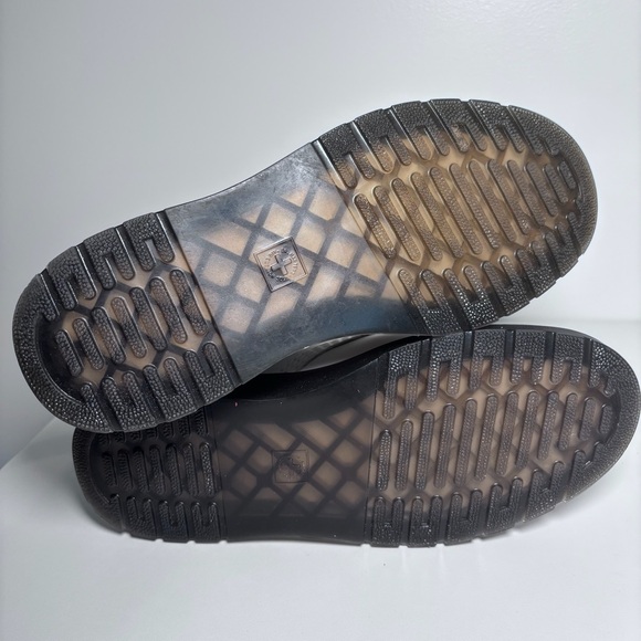 Dr. Martens Zavala White Leather Lace Up Combat Boots Grunge 90s Women’s Size 8 - Picture 9 of 9